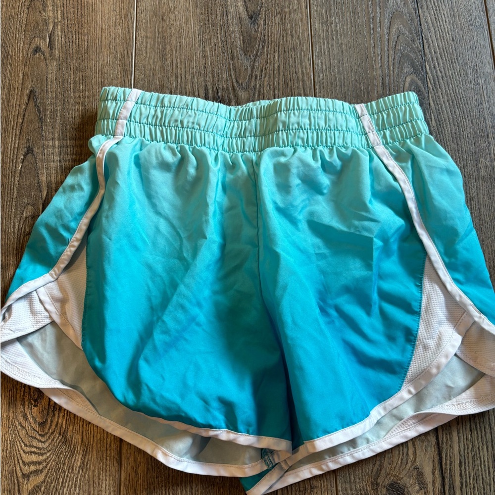 Girls Aqua Running Shorts